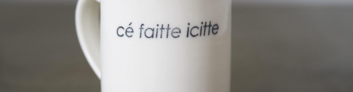 Tasse en porcelaine faite au Québec!